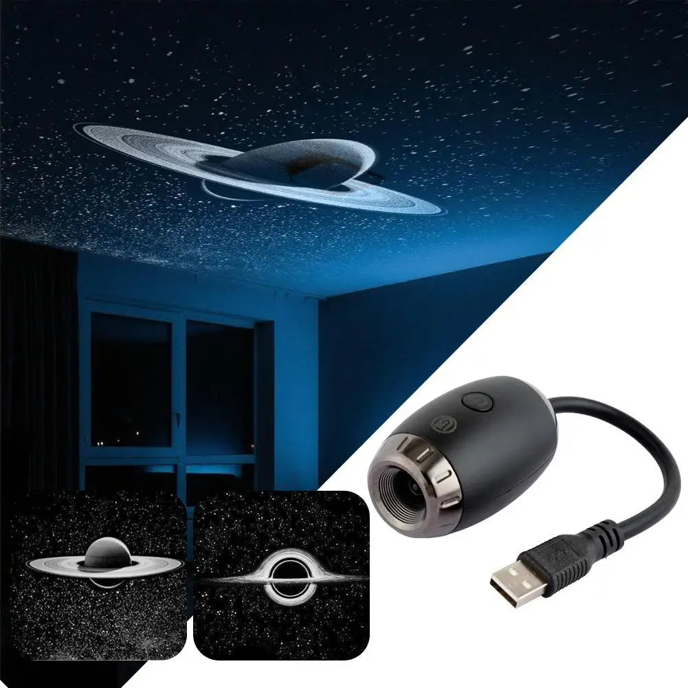 New for Car Bedroom Dual Purpose USB Starry Sky Projection Light High Definition Starry Sky Galaxy Romantic Atmosphere LED Light